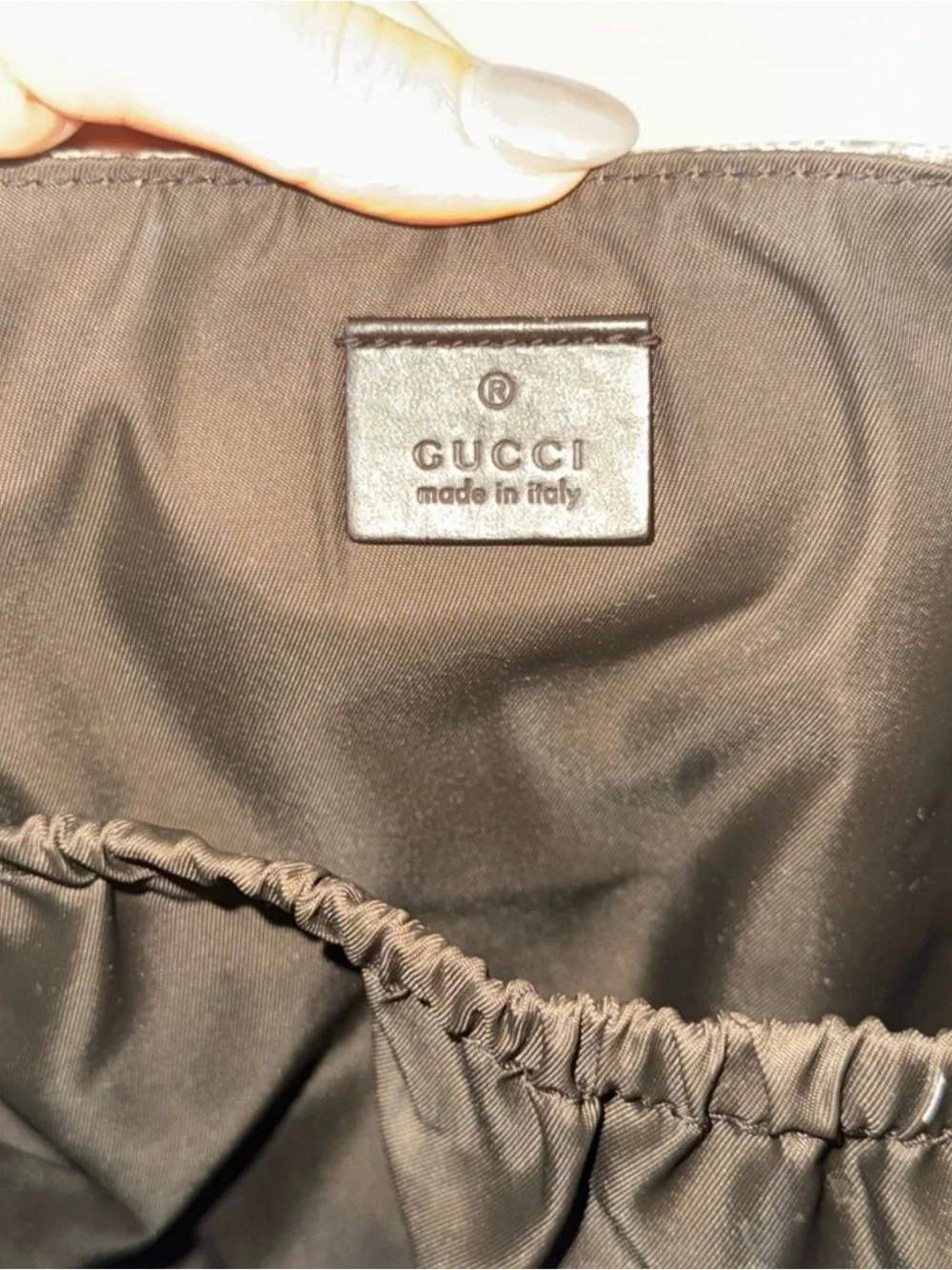 Guccis diaper bag